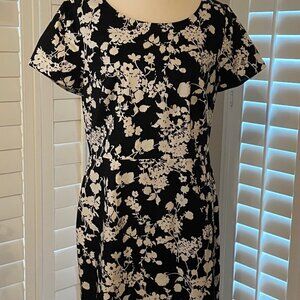 Talbots Black & White Dress - Perfect for Fall - Size 10 - New With Tags